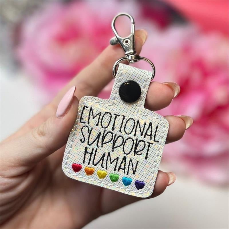 Wholesale Valentine's Day Gifts Rainbow Heart Leather Keychain